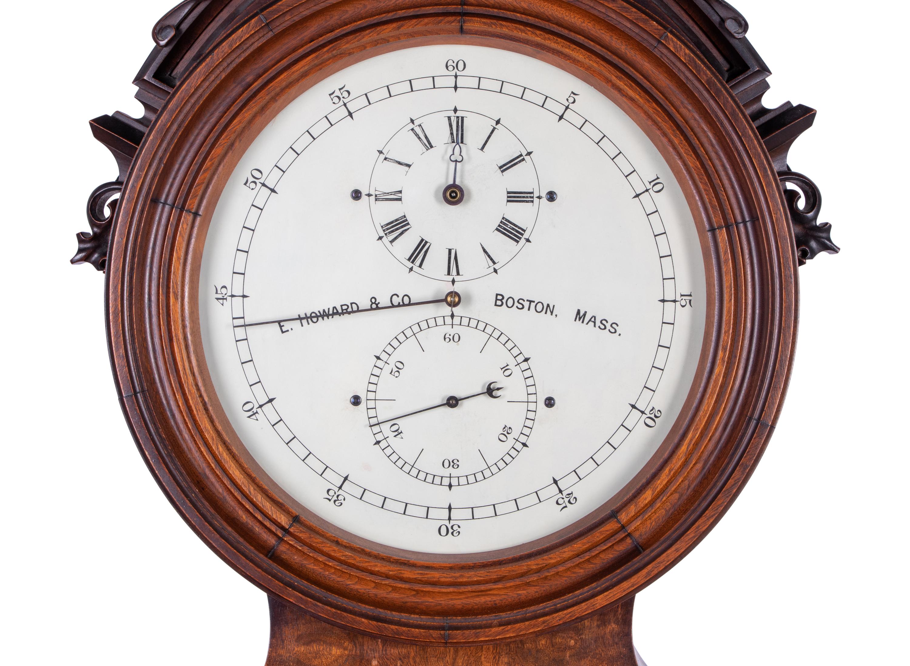 A Gothic Revival Carved Mahogany Tall Case No. 24 Astronomical Regulator
