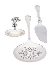 Three Tiffany and Co. Silver Flatware Articles
