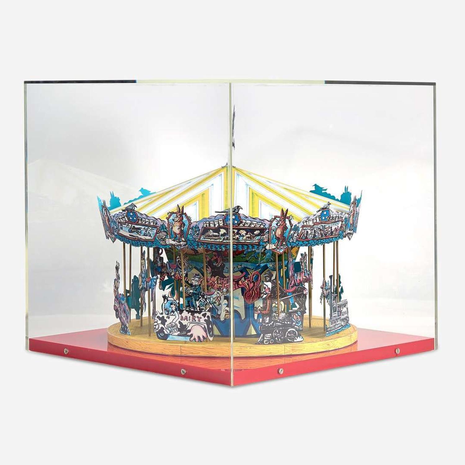 Red Grooms (American, b.1937) Tennessee Fox Trot Carousel