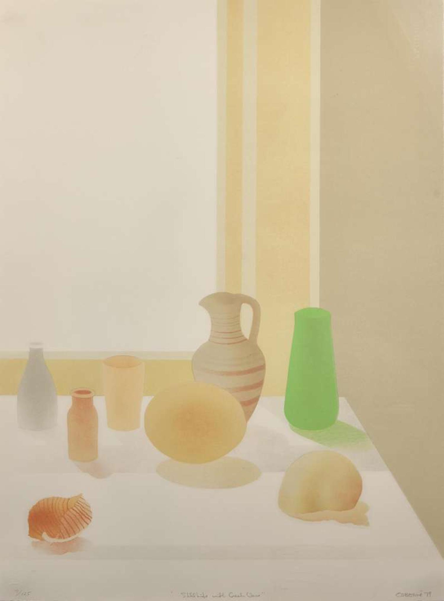 Elizabeth Osborne (American, b. 1936), Still Life with Greek Vase