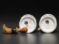 Two Trolley Operator's Porcelain Occupational Shaving Mugs