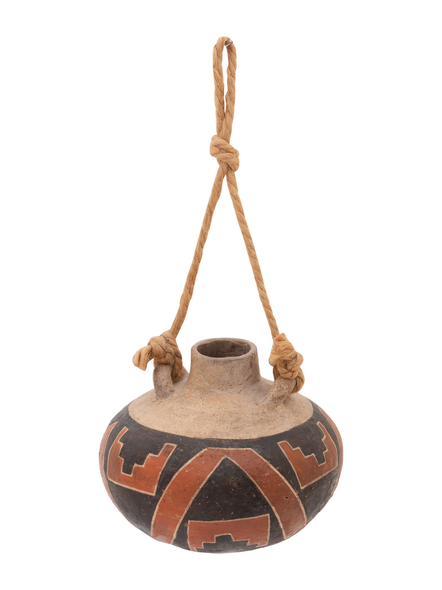 Four Mile Polychrome Pottery Canteen