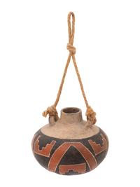 Four Mile Polychrome Pottery Canteen