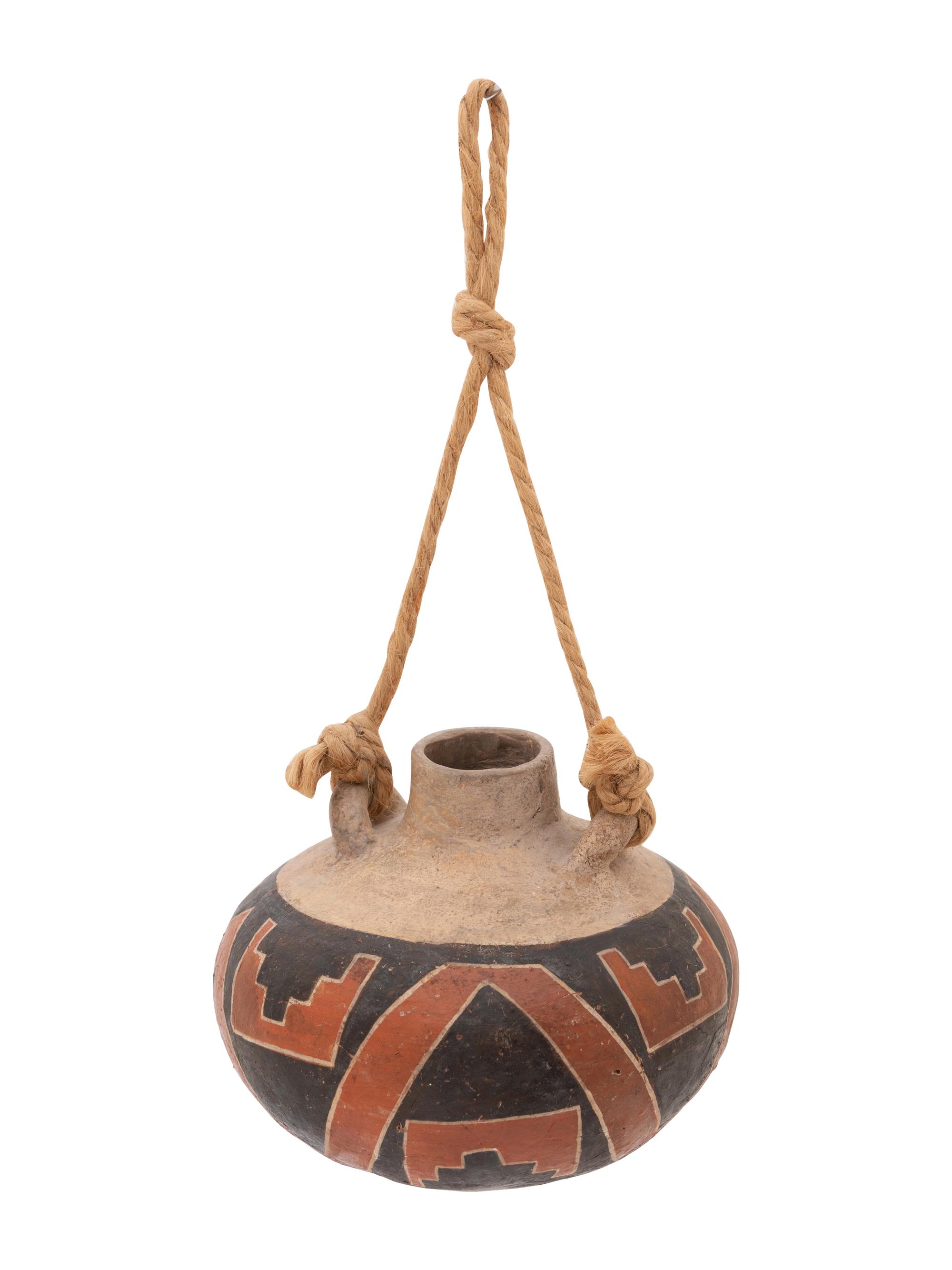 Four Mile Polychrome Pottery Canteen