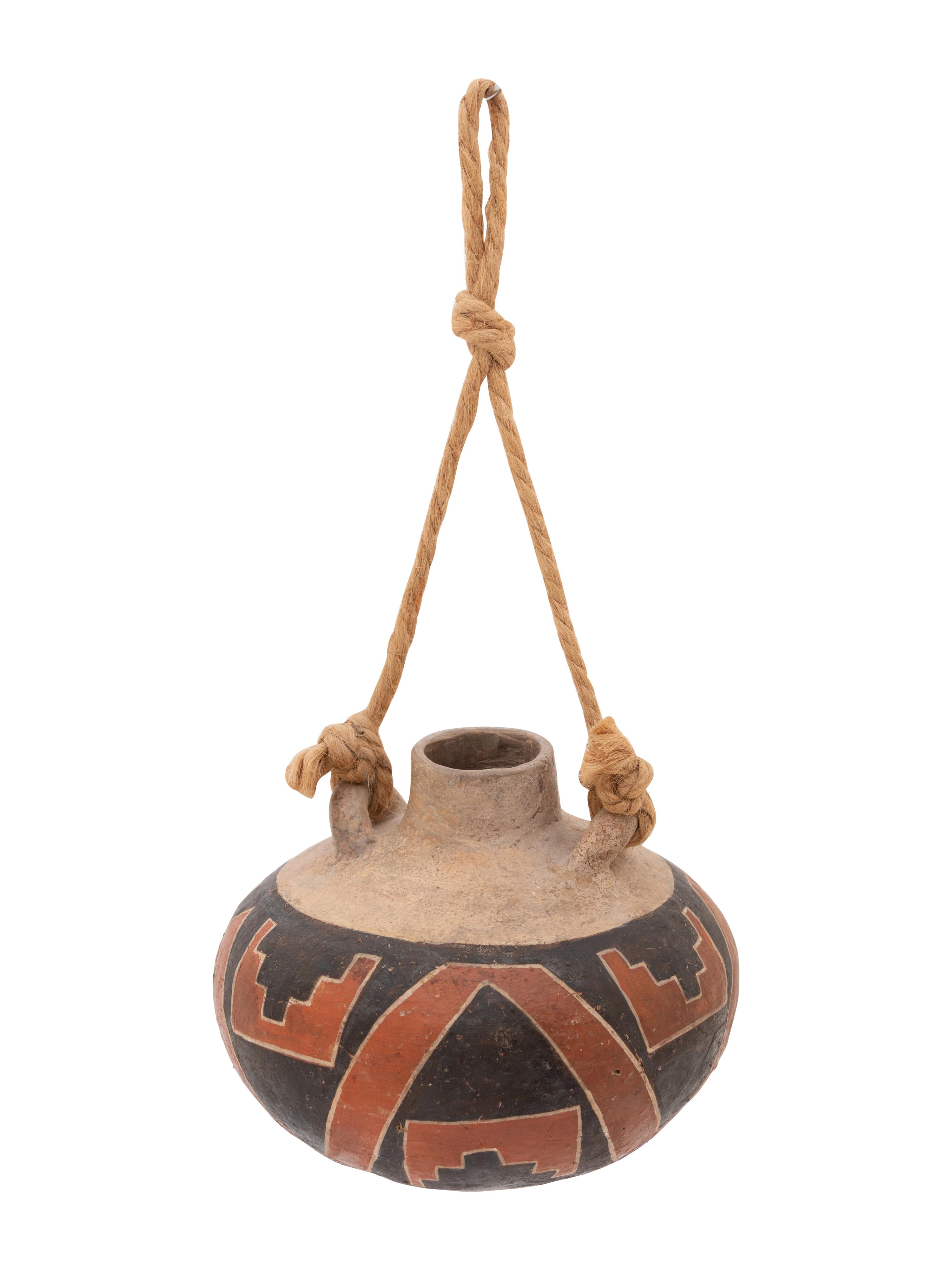 Four Mile Polychrome Pottery Canteen