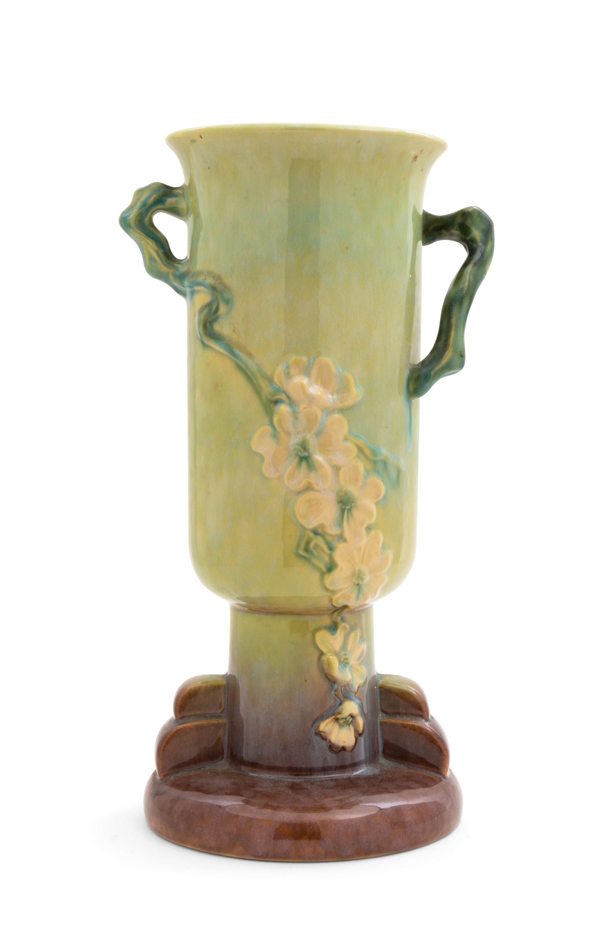 A Roseville Wincraft Pottery Vase Height 14 1/4 inches.