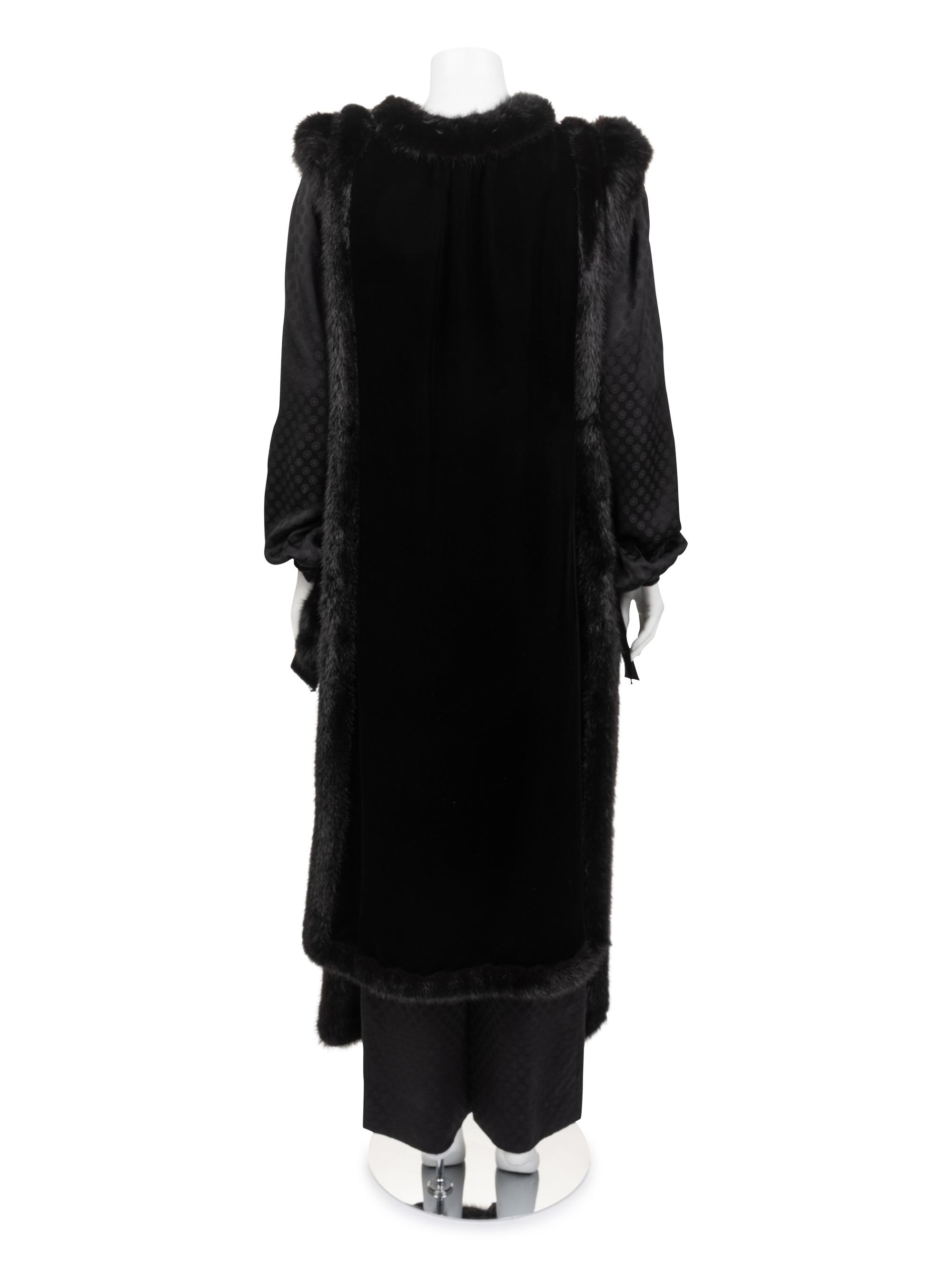 Givenchy Haute Couture Three-Piece Set with Blouse, Pants, and Tabard, 1977