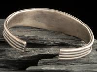 Navajo Silver and Persian Turquoise Cuff Bracelet
