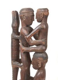 Three Asmat Figures