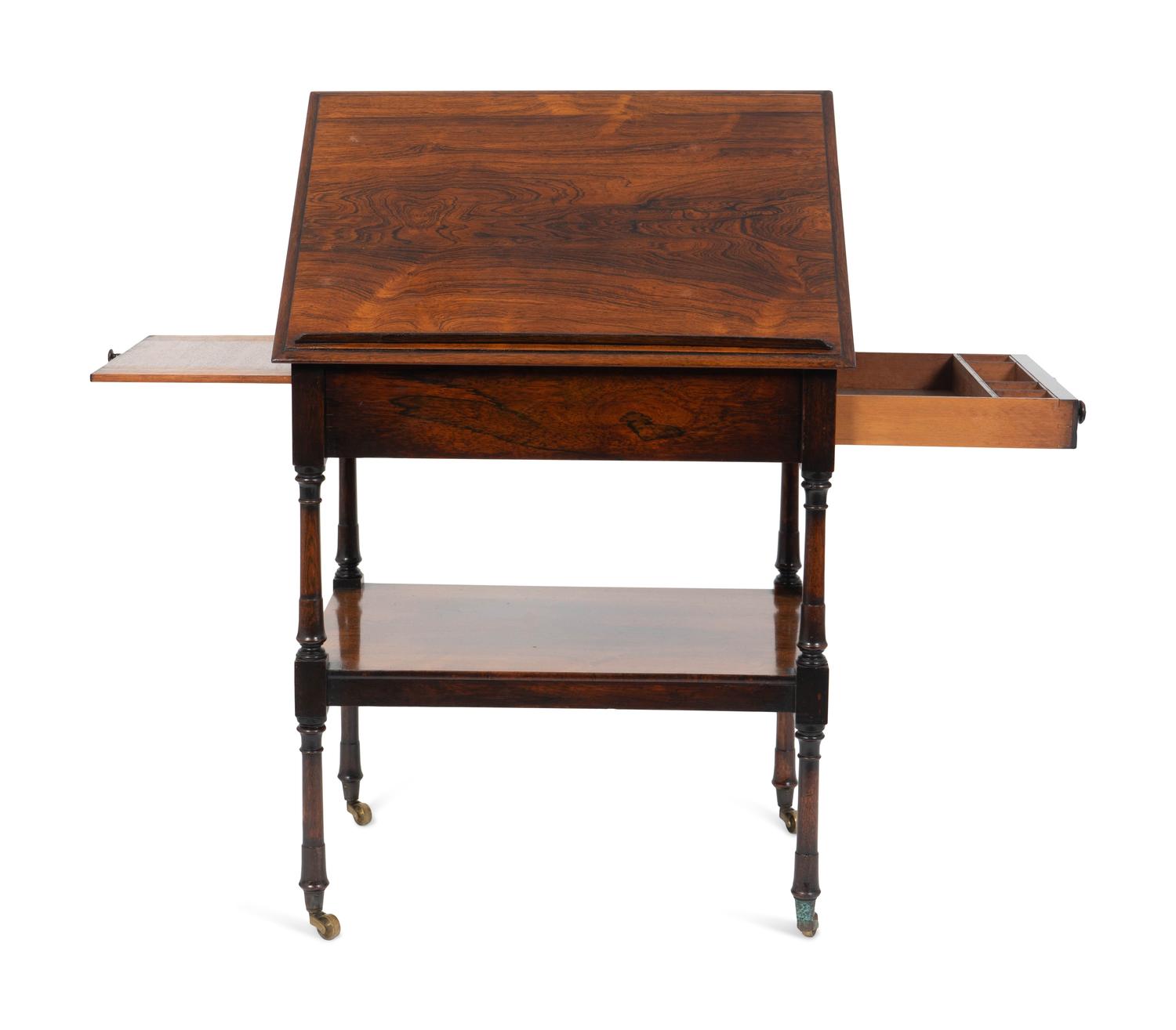 A Regency Rosewood Adjustable Reading Table — 19TH CENTURY