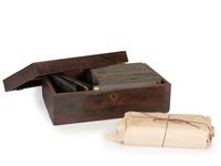 [EARLY PHOTOGRAPHY]. Group of stereoscopic glass slides documenting landscapes and towns abroad.