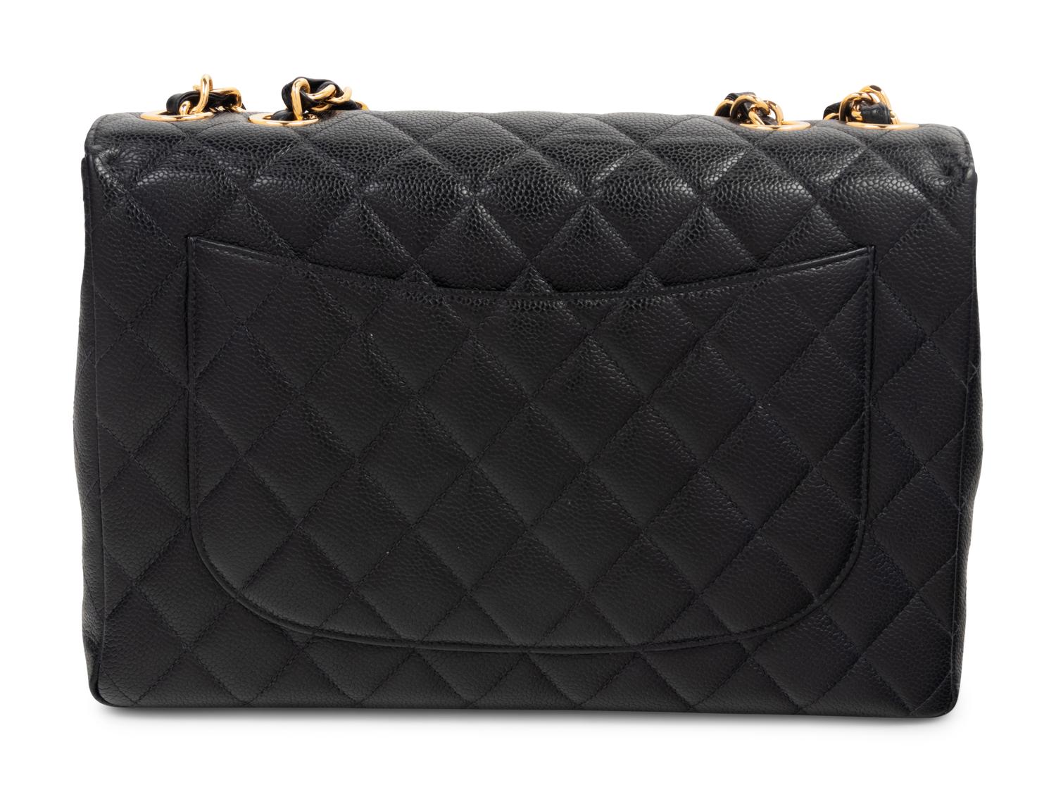 Chanel Quilted Leather Jumbo Flap Bag, 1997-99
