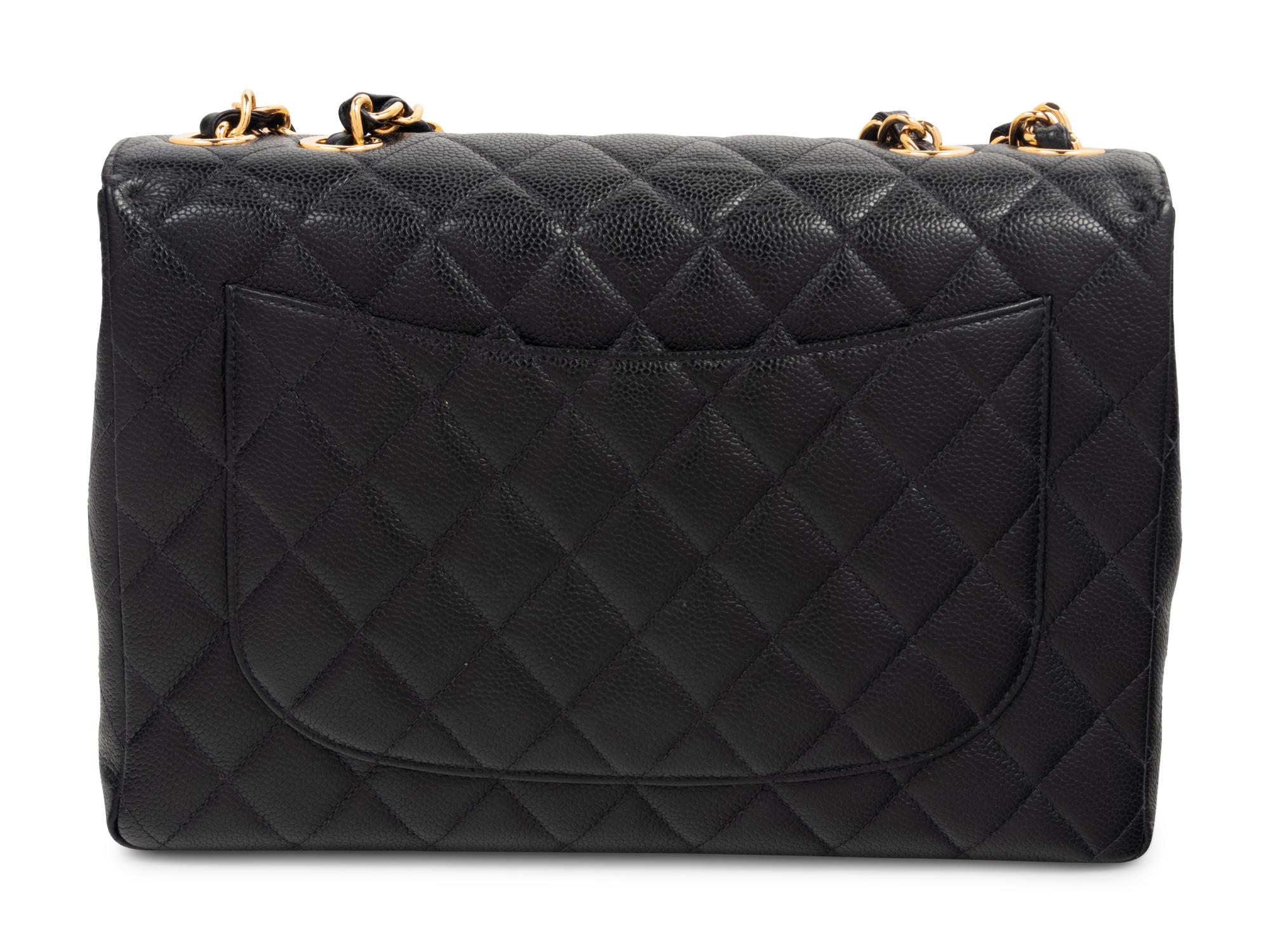 Chanel Quilted Leather Jumbo Flap Bag, 1997-99