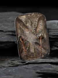 Early Navajo Ingot and Turquoise Childs Ketoh Concha, Collected by Hoffman Birney (1891-1958)