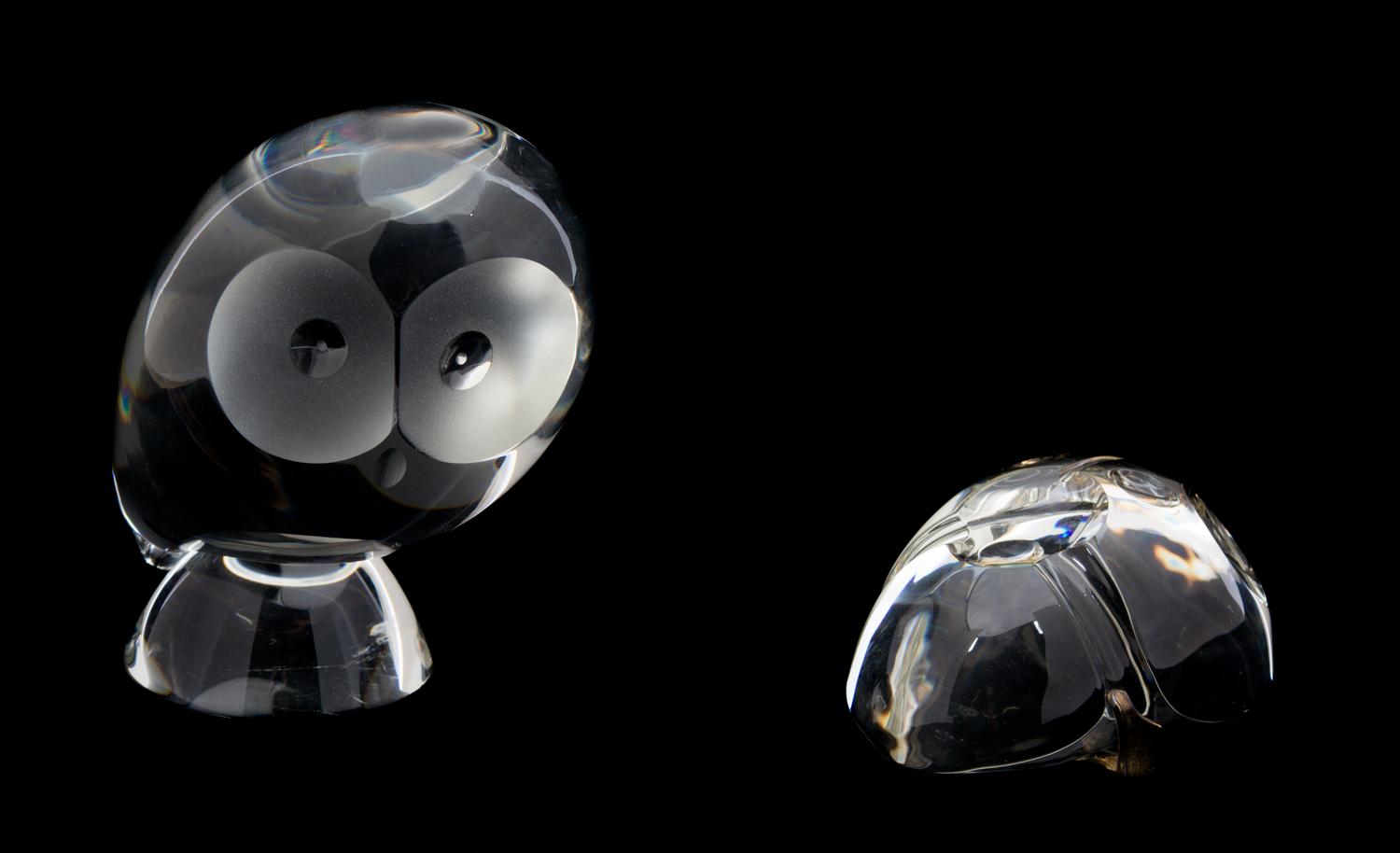Two Steuben Crystal Figures Height of taller 5 inches. — 20TH CENTURY