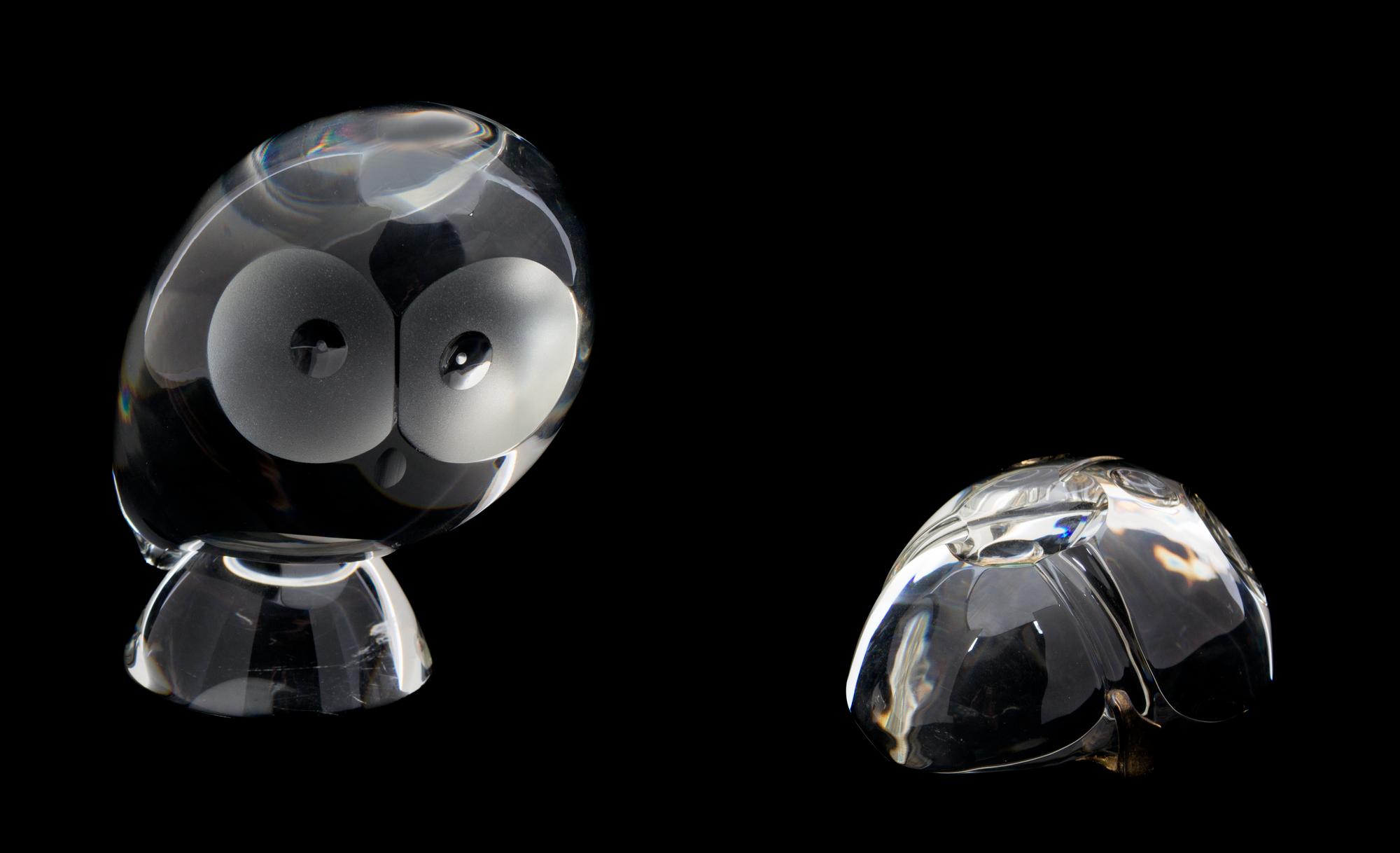 Two Steuben Crystal Figures Height of taller 5 inches. — 20TH CENTURY