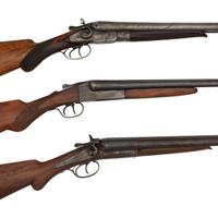 ** Lot of 3 SxS Shotguns Including: T. Parker, Lefever, H. Pieper
