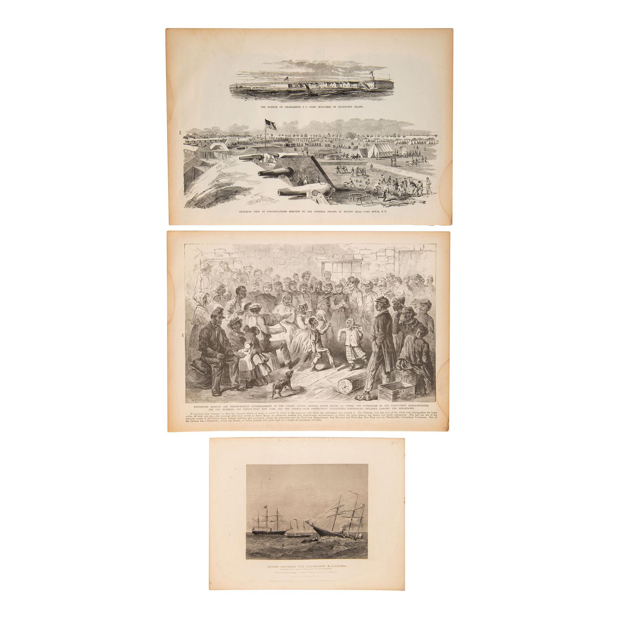 [CIVIL WAR - CONFEDERATE STATES NAVY]. Archive of photographs and ephemera related to the CSS Alabama and other Confederate naval subjects, including: