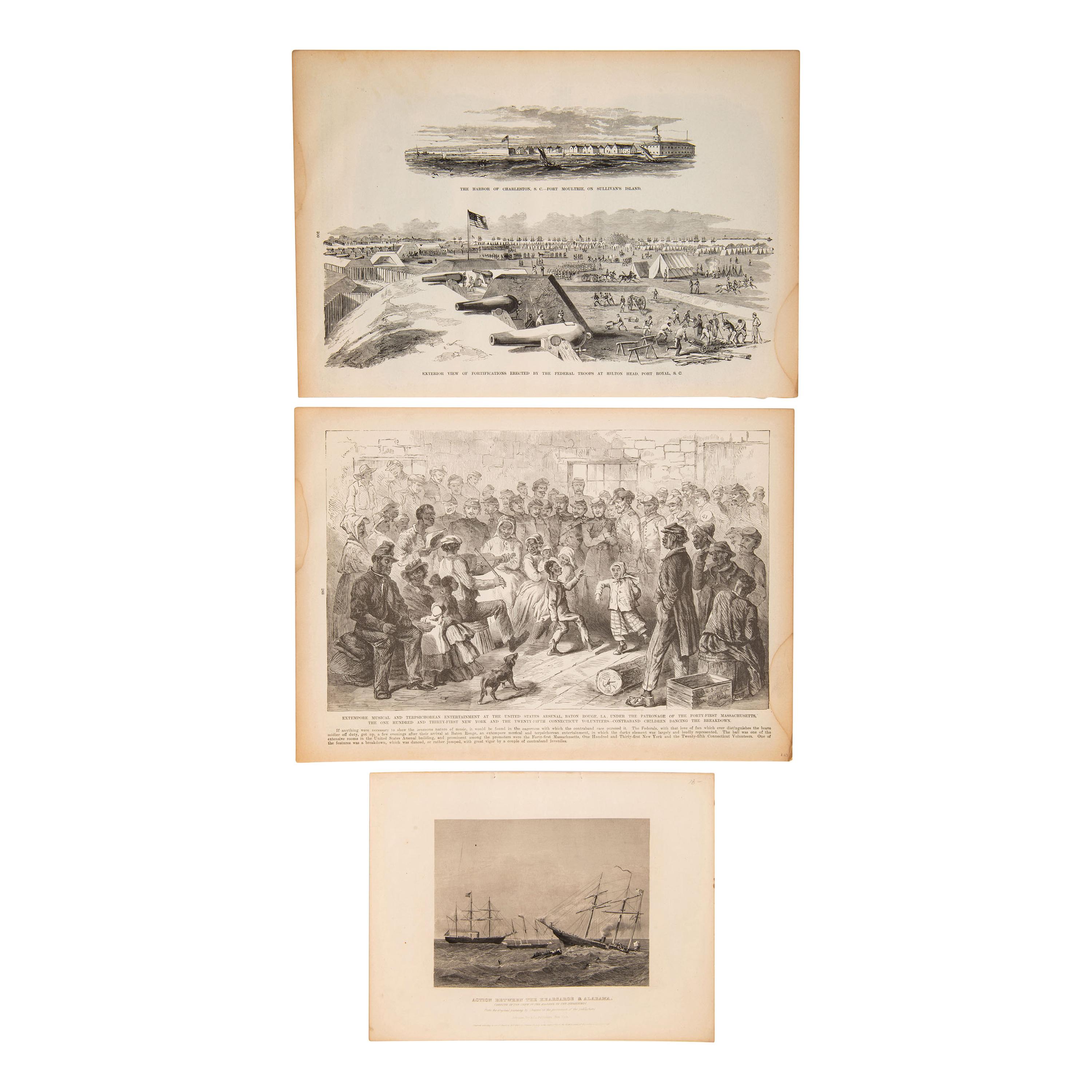 [CIVIL WAR - CONFEDERATE STATES NAVY]. Archive of photographs and ephemera related to the CSS Alabama and other Confederate naval subjects, including: