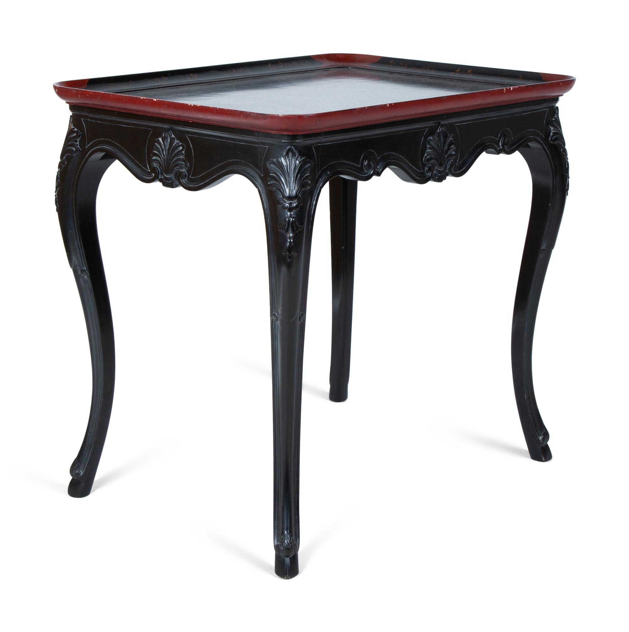 A Louis XV Style Painted Dish-Top Table