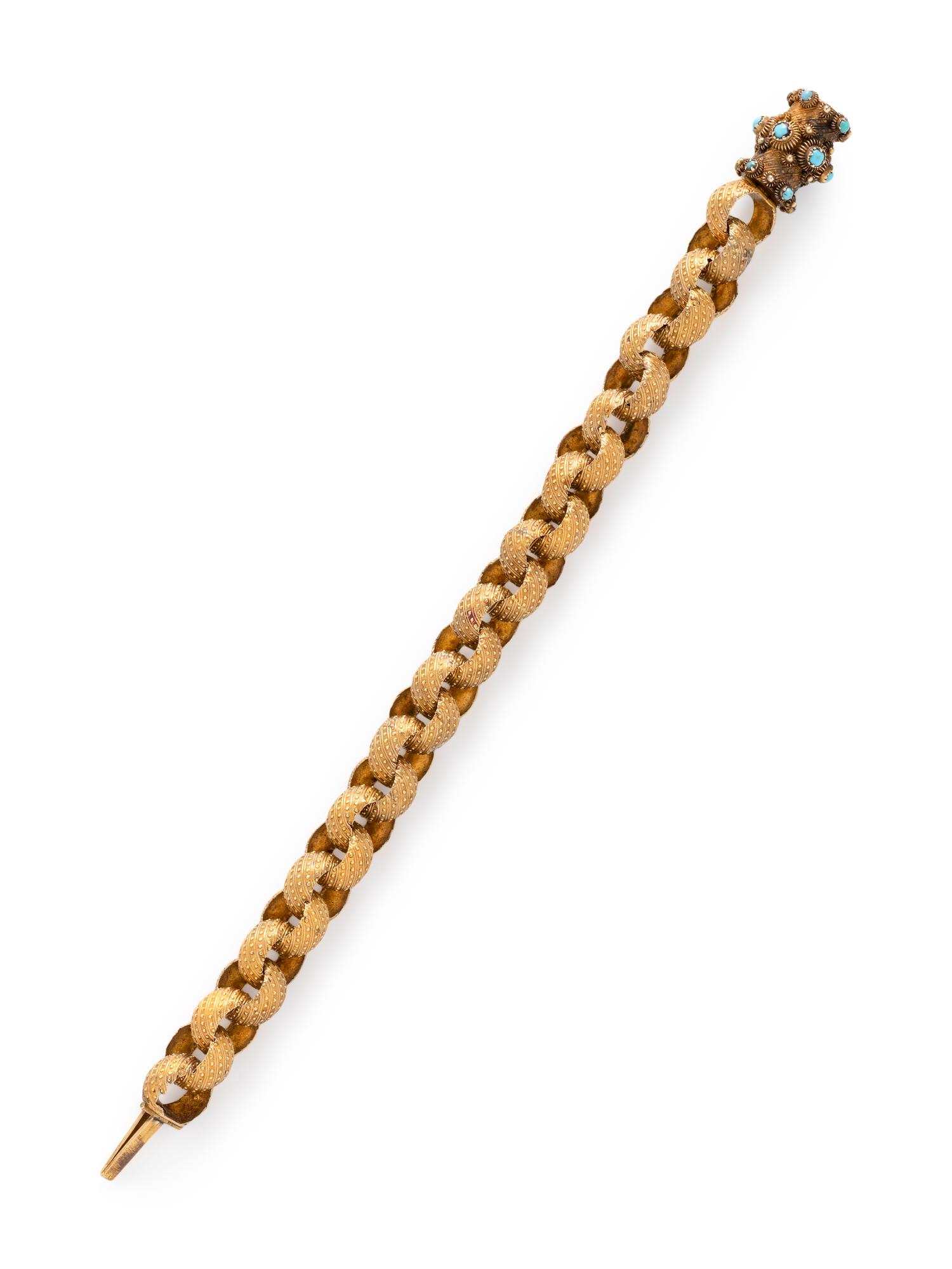 GEORGIAN, YELLOW GOLD BRACELET