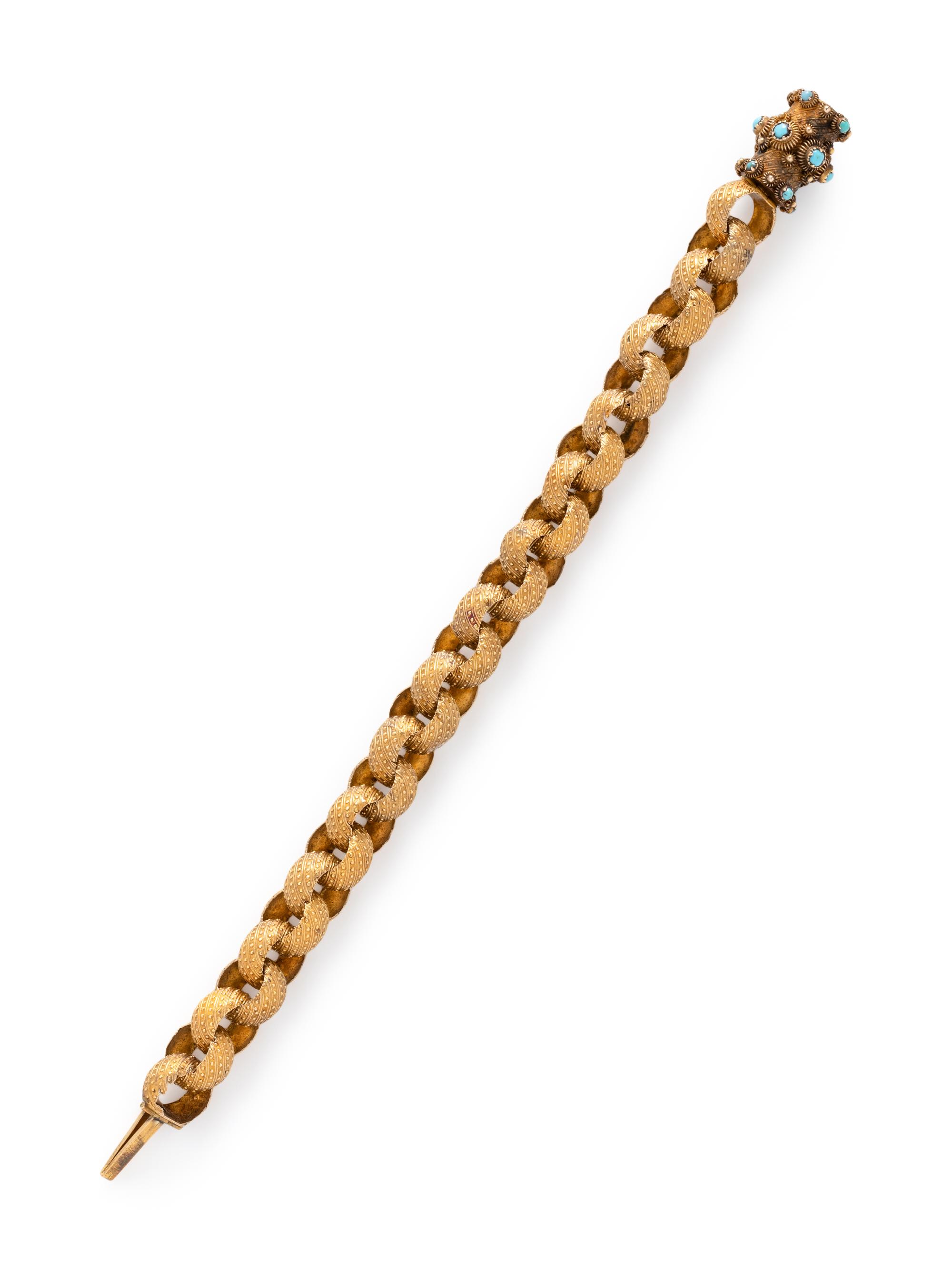 GEORGIAN, YELLOW GOLD BRACELET