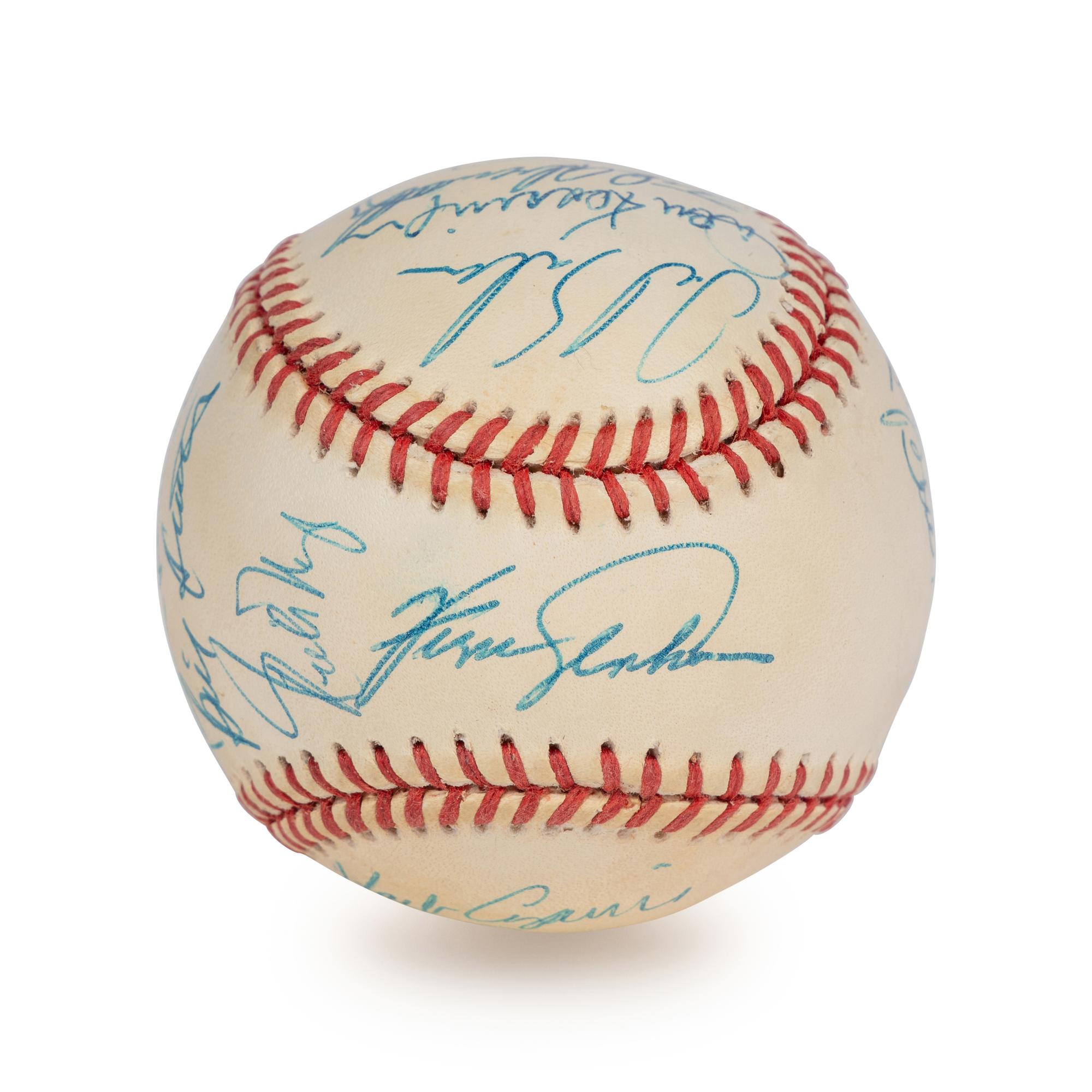 A 1969 Chicago Cubs Team Signed Autograph Baseball (Beckett Authentication Services Letter),