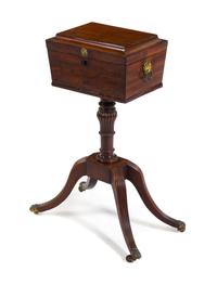 A Regency Mahogany Teapoy — FIRST HALF 19TH CENTURY