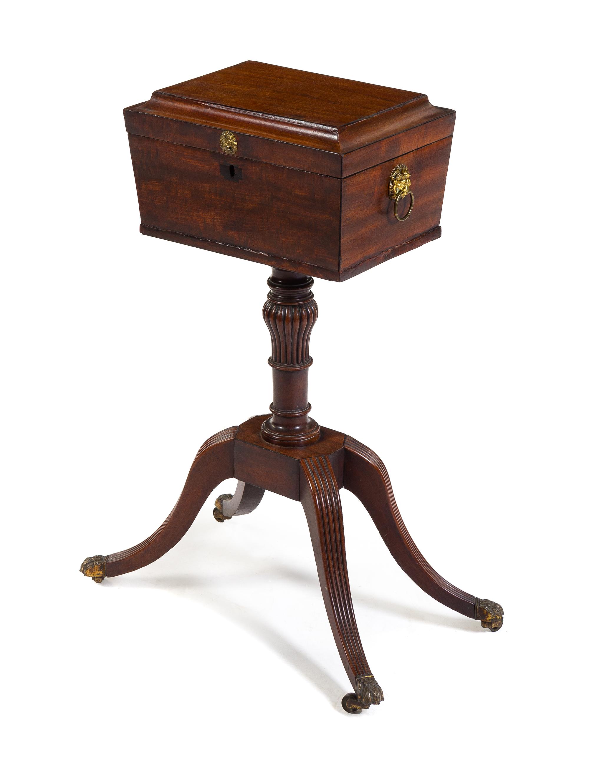 A Regency Mahogany Teapoy — FIRST HALF 19TH CENTURY