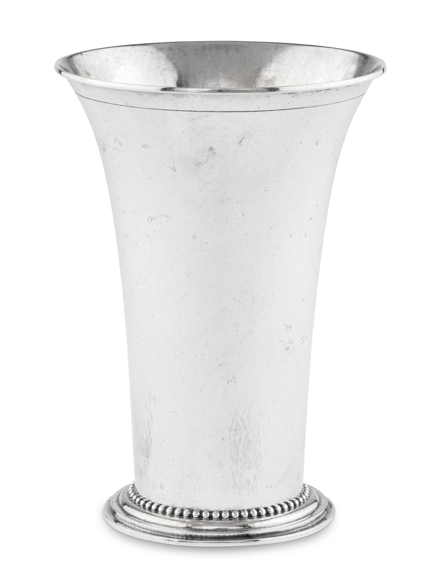 A Georg Jensen Silver Vase