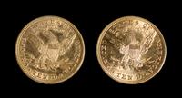 A Pair of United States 1907 Liberty Head $10 Gold Coins