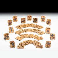 Apache Painted Rawhide Playing Cards