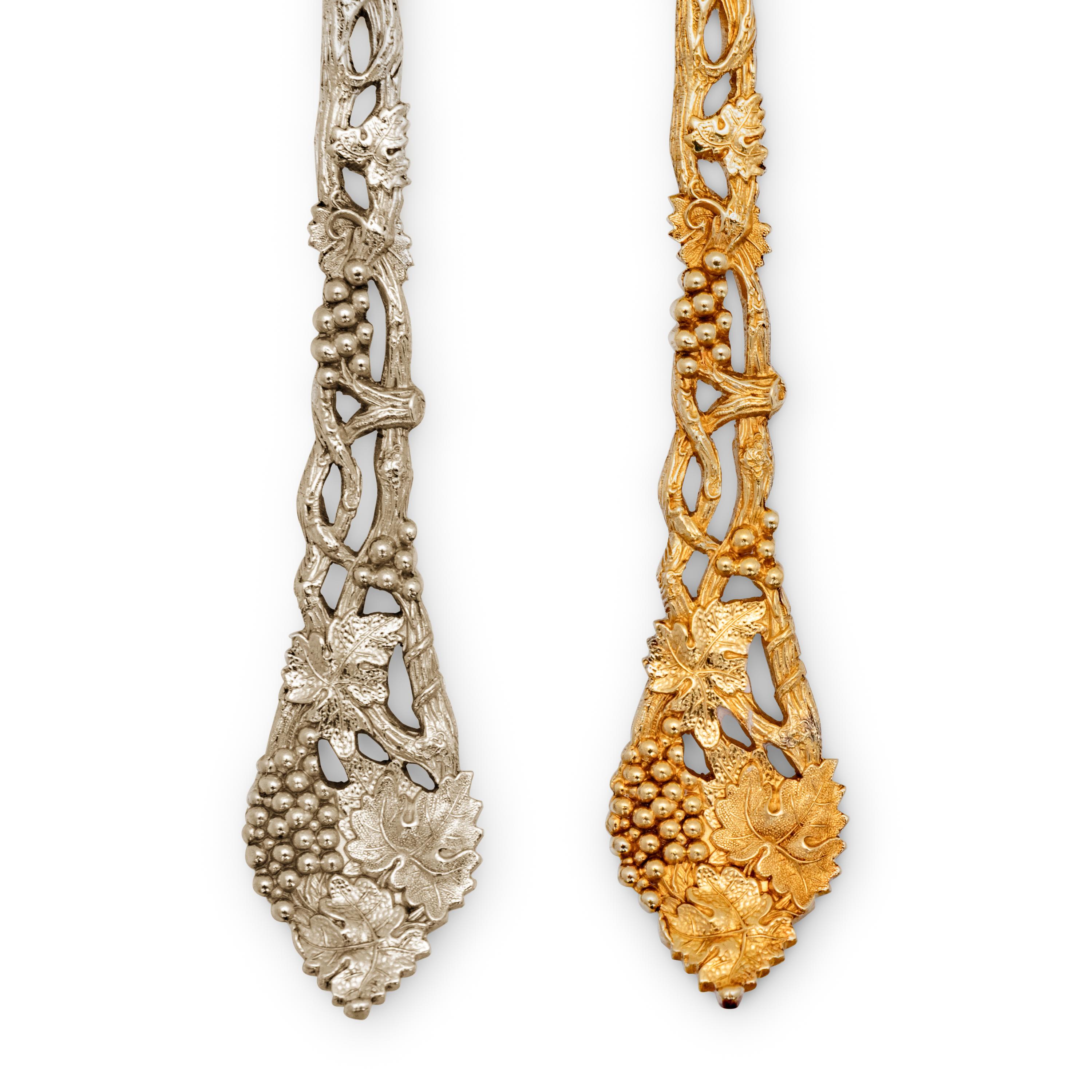 An English Silver-Gilt Dessert Service