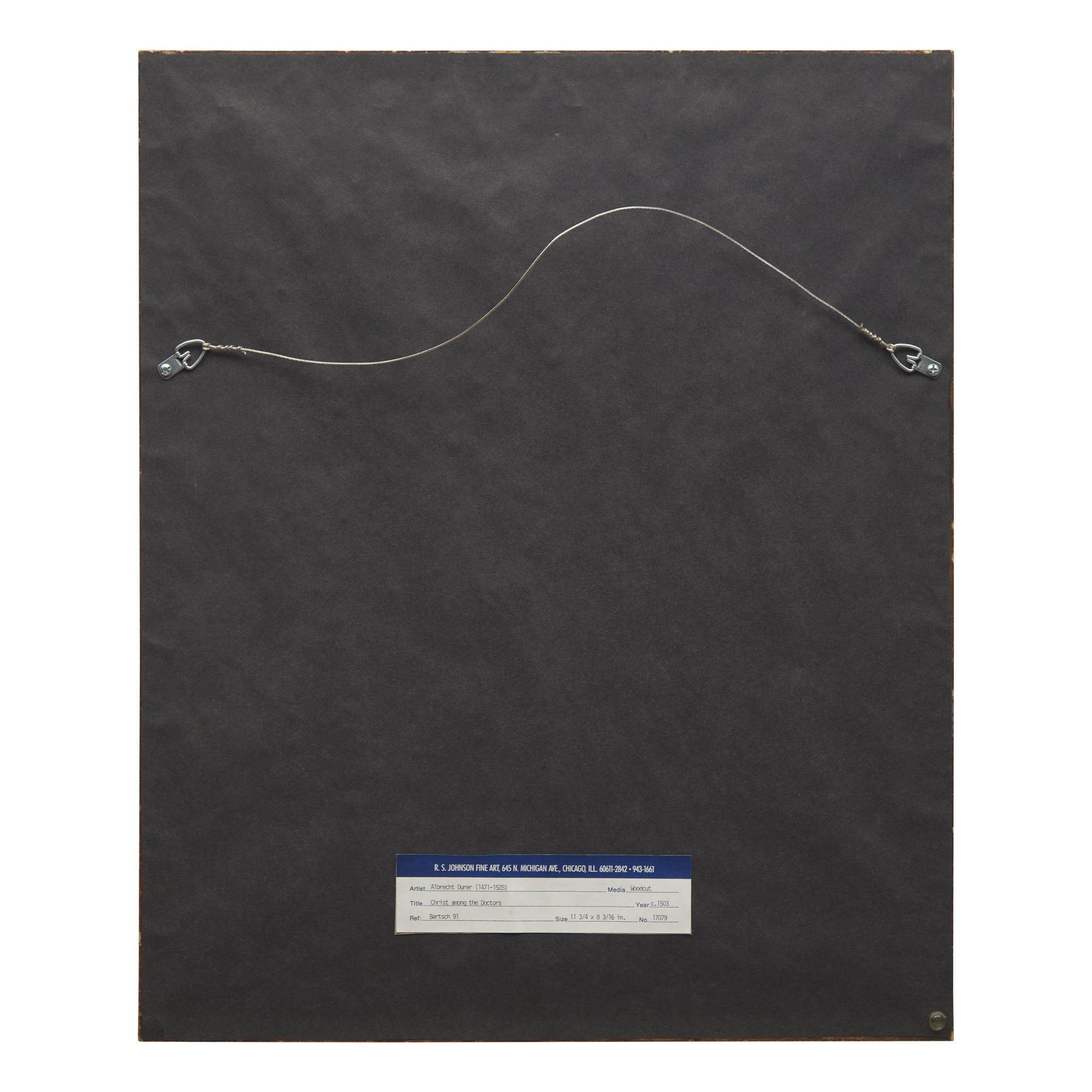 Albrecht Dürer (German, 1471–1528) — Christ Among the Doctors (from Life of the Virgin ), ca. 1503