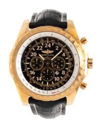 A RARE BREITLING, BENTLEY MOTORS REF. 22362 18K YELLOW GOLD LIMITED EDITION 'LE MANS' CHRONOGRAPH WRISTWATCH