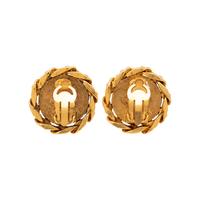 Chanel, Rhinestone-Studded CC Ear Clips