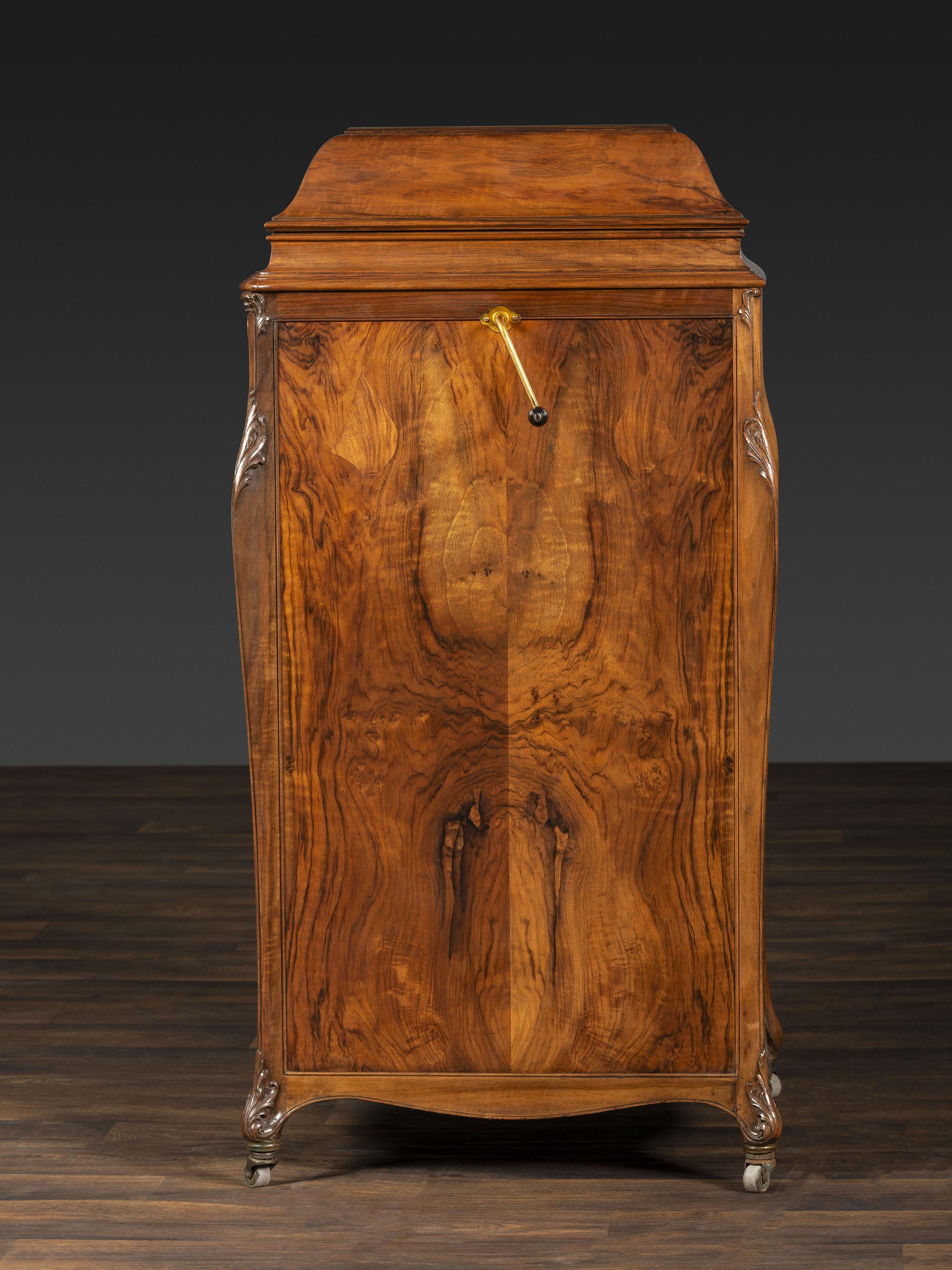 A Victrola XVI Circassian Walnut Phonograph