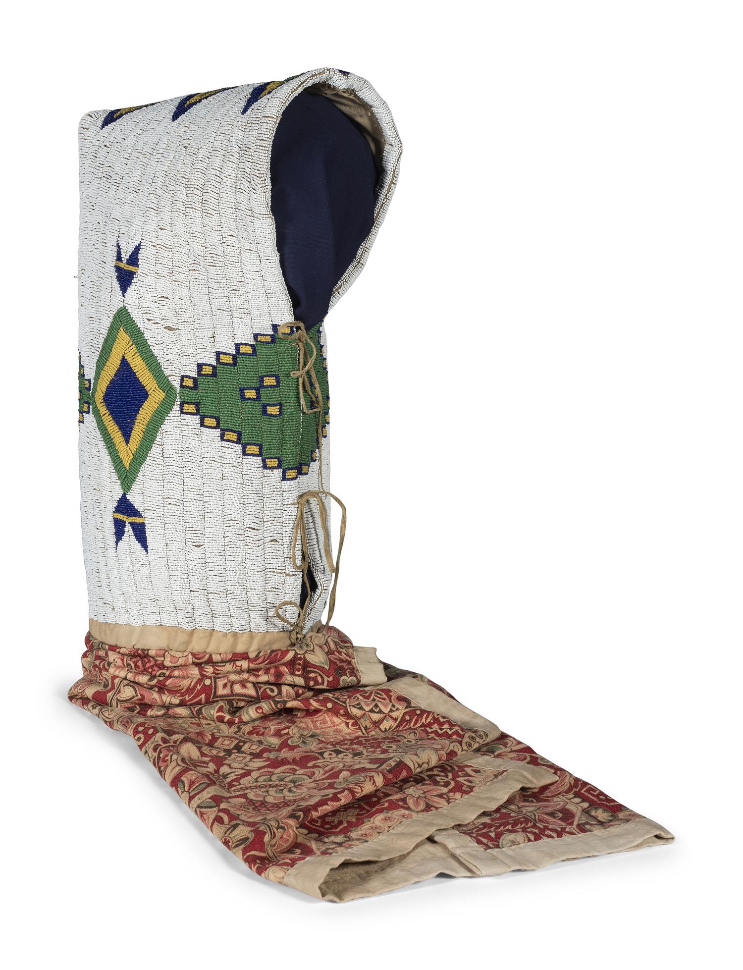 Sioux Beaded Hide Cradle
