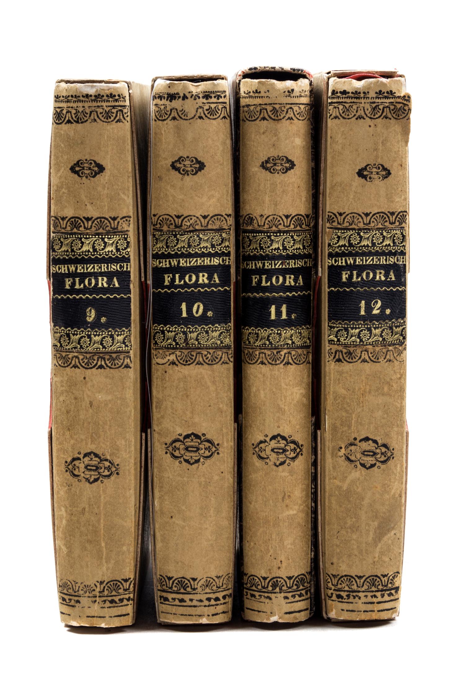 (SWISS FLORA) HEGETSCHWEILER, JOHANN. Sammlung von Schweizer-pflanzen. Basel, 1824-1846. 4 portfolios.
