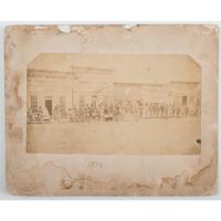 Dodge City, Kansas, Rare Albumen Photograph of Front Street