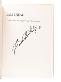 A Group of Seven Books on Golf Signed by Arnold Palmer, Sam Snead, Lee Trevino and Tom Watson