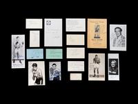 A Group of 29 Autographs from 20th Century Boxing Champions and Notables,