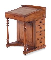 An English Mahogany Davenport Desk