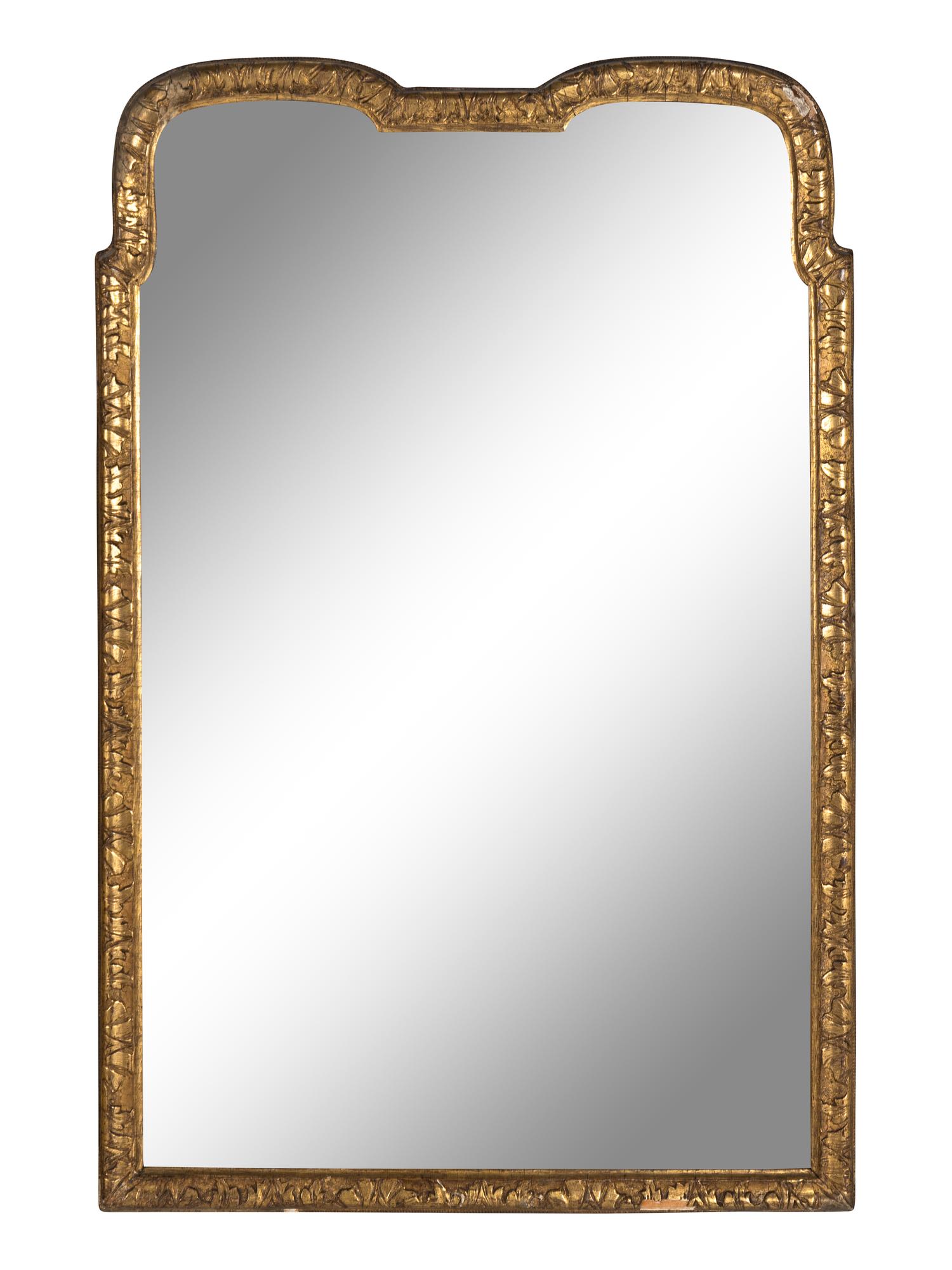 A Queen Anne Style Giltwood Mirror