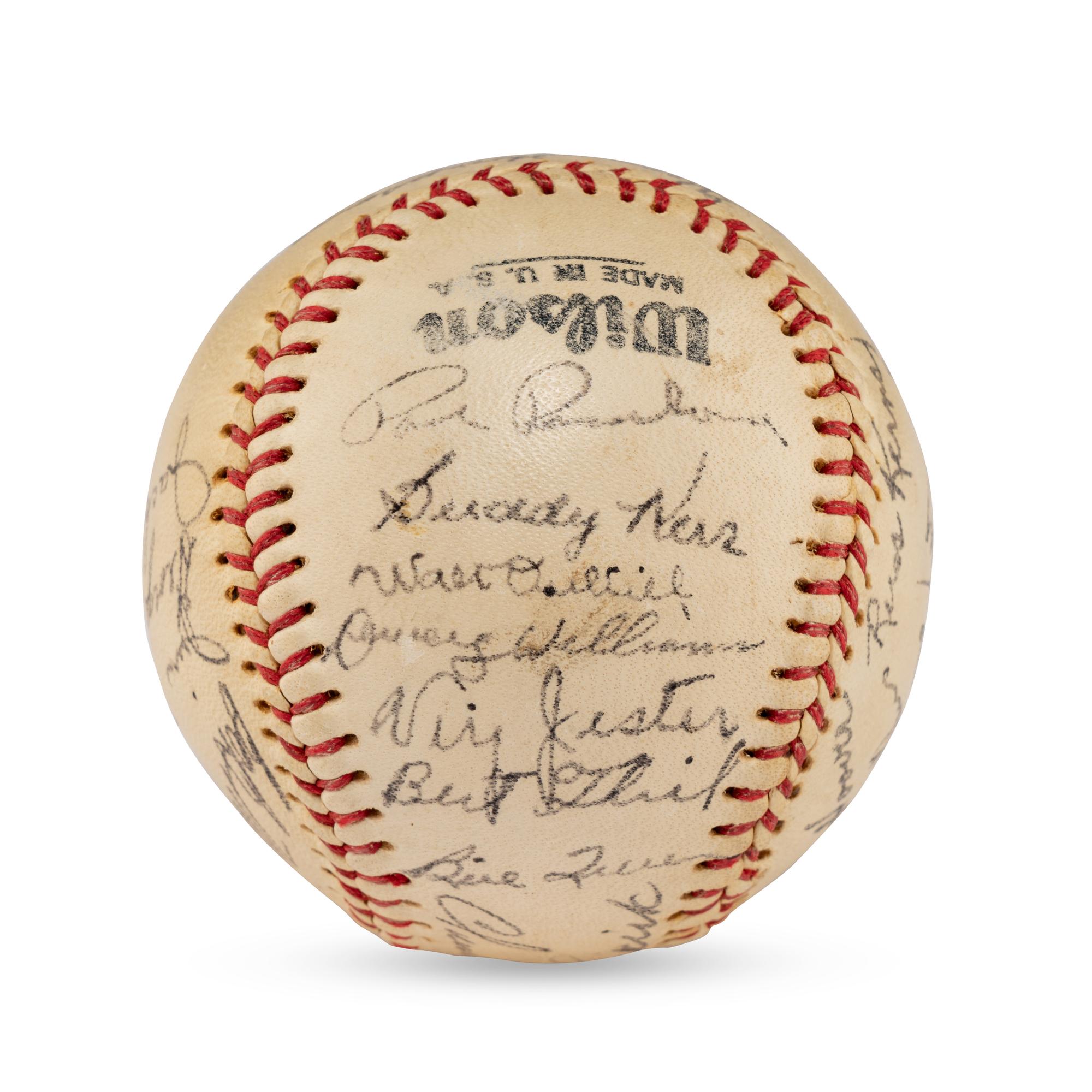 A 1953 Toledo Sox Team Signed Autograph Baseball (JSA Letter of Authenticity)