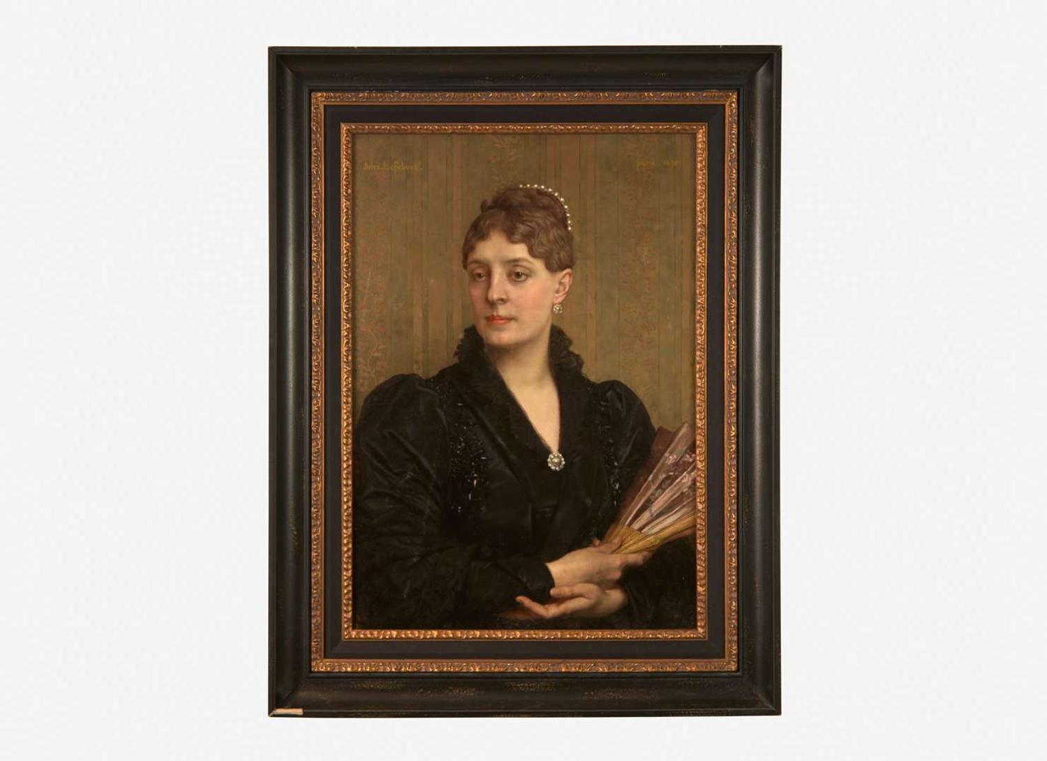 Jules Joseph Lefebvre (French, 1836–1911) - Elegant Lady with a Fan