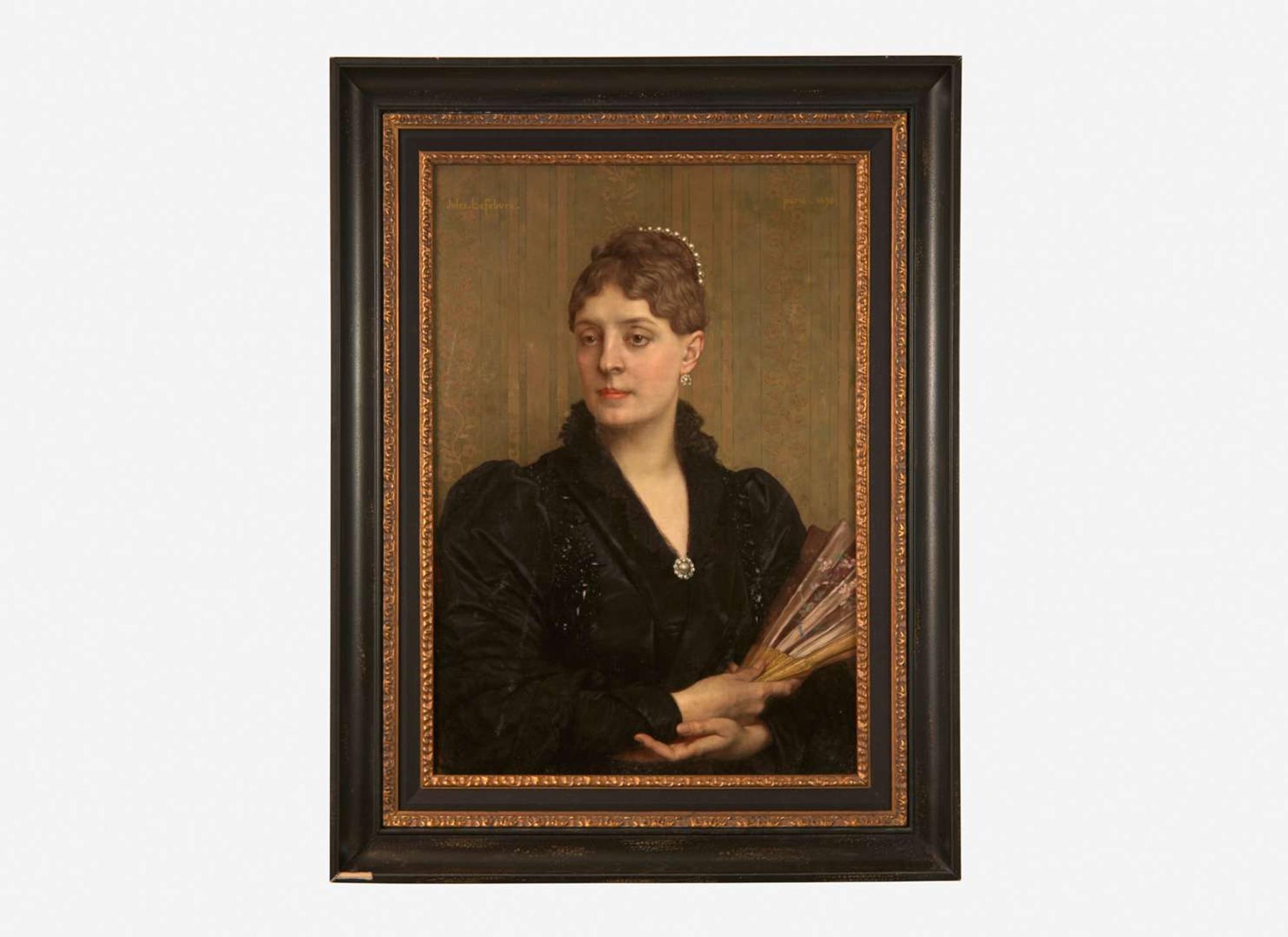 Jules Joseph Lefebvre (French, 1836–1911) - Elegant Lady with a Fan