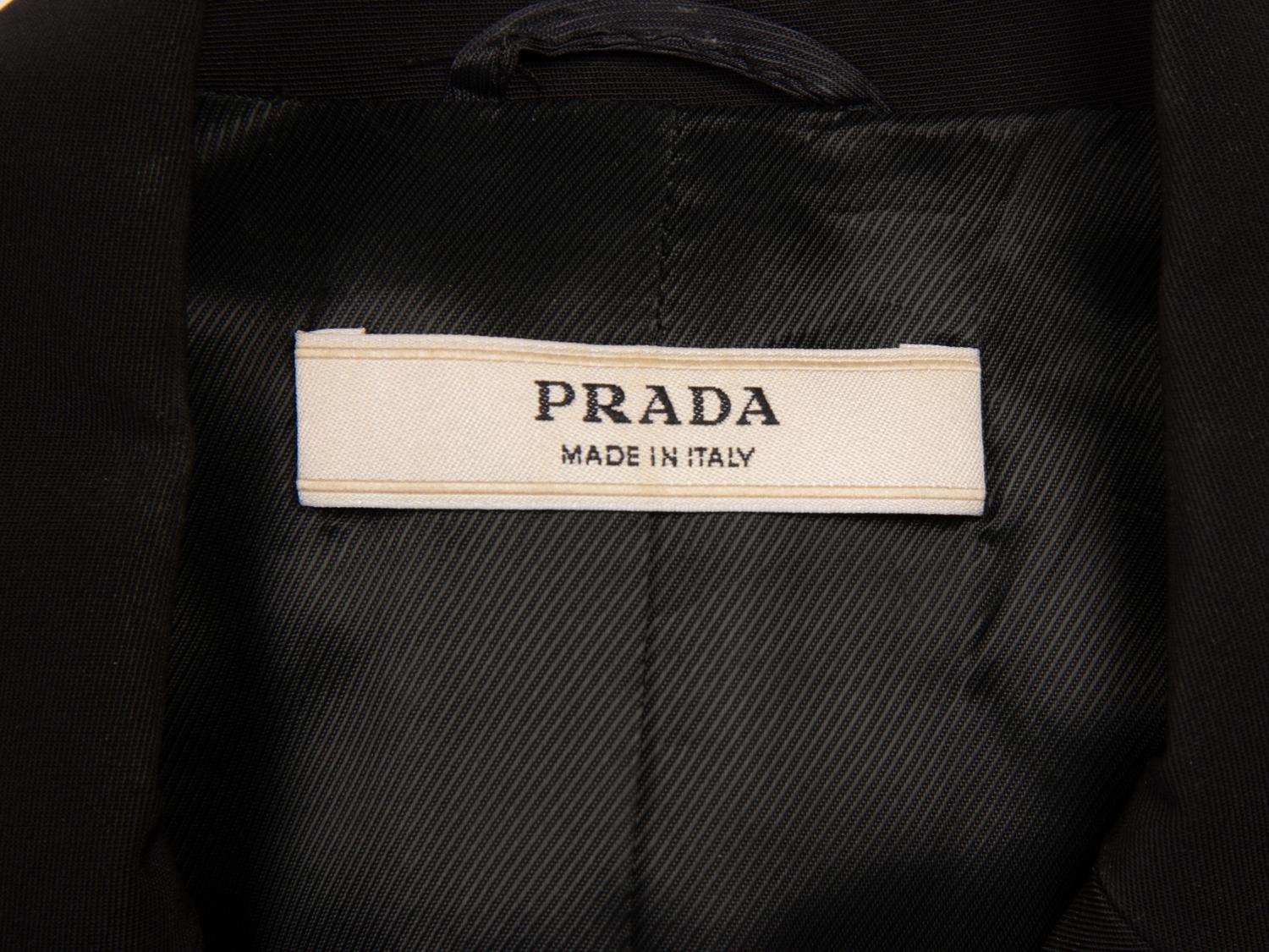 Prada, Black Twill Skirt Suit