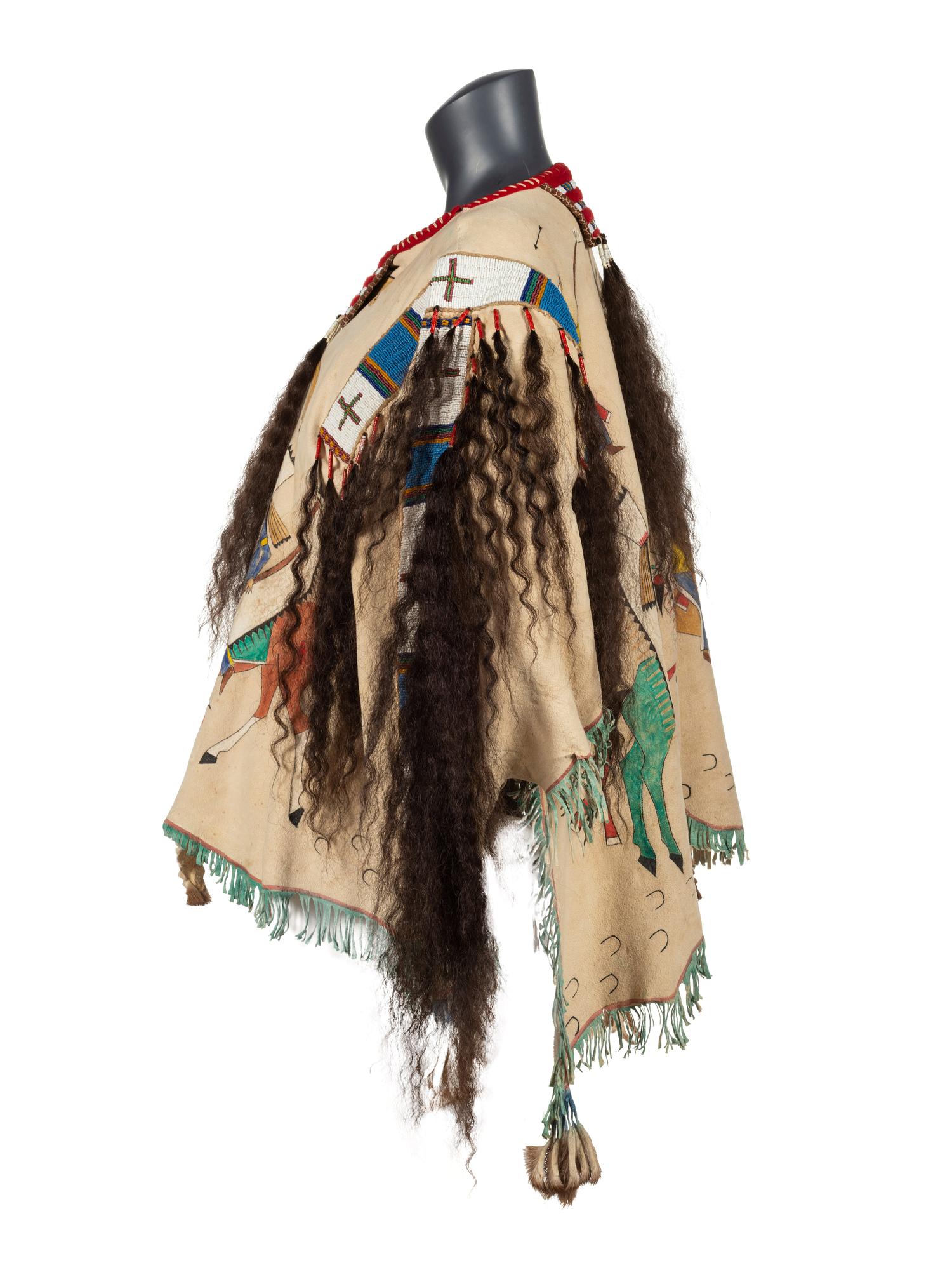 Plains Style War Shirt, with Ledger Drawings
