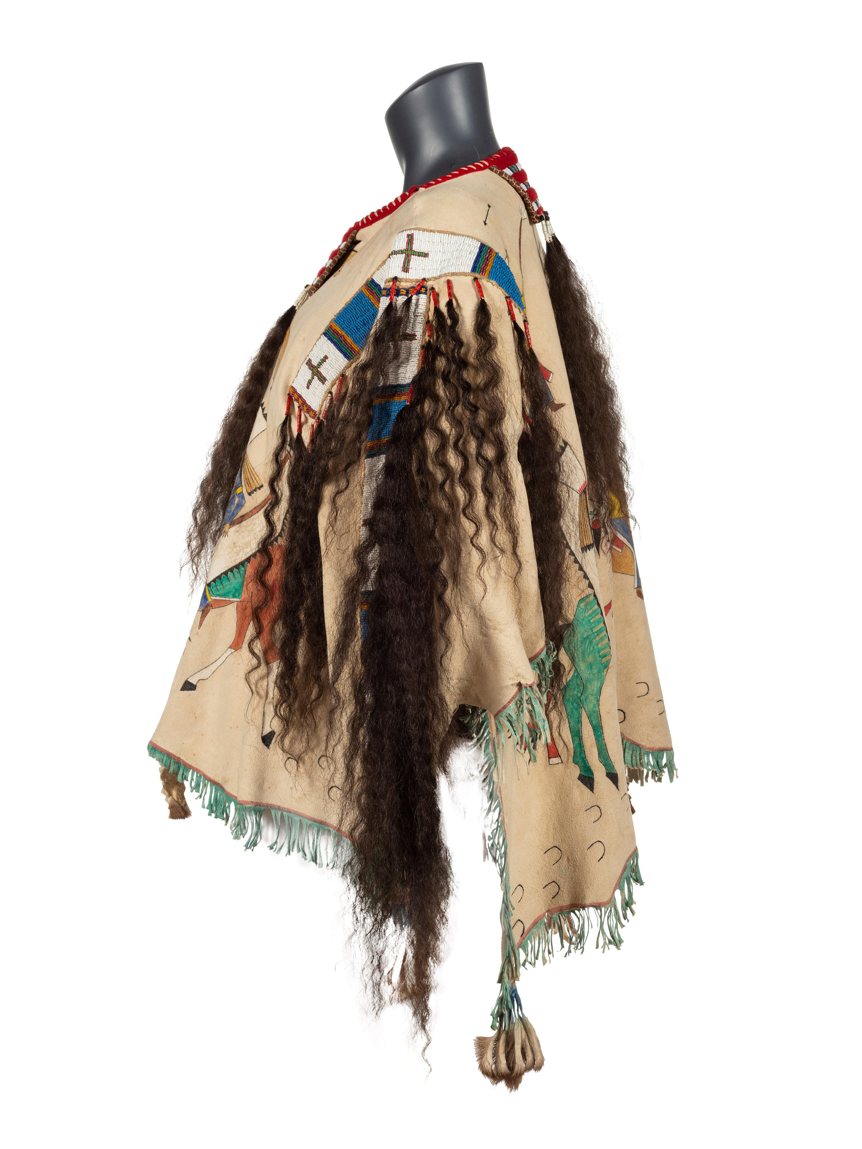 Plains Style War Shirt, with Ledger Drawings